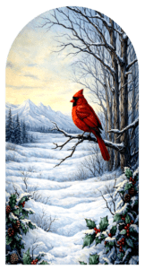 B005 single cardinal winter arch