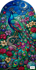 B014 jeweled peacock