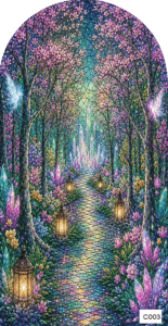 C003 fantasy crystal spring fairy arch