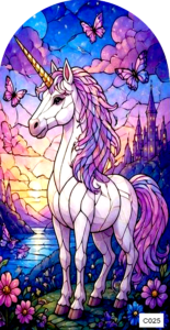 C025 fantasy unicorn arch
