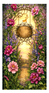F008R peony garden 2 sign RECT