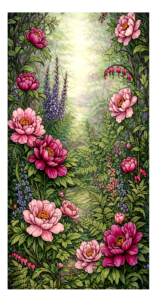 F010R peony garden 4 RECT