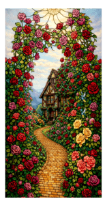 F011R rose garden cottage path 1 RECT