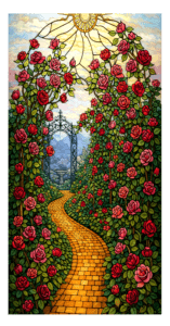 F014R rose garden arbor 4 RECT