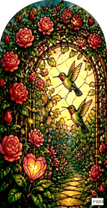 F033 southern garden 1 hummingbird arch