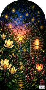 F035 southern garden 1 magnolia twilight arch