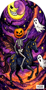 H006 halloween NBC horse rider arch