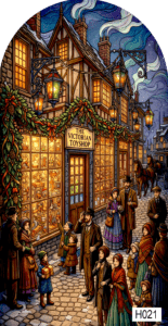 H021 victorian london christmas toy shop 1 arch