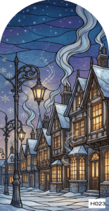 H023 victorian snow houses 1 arch