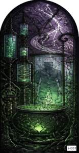 H031 halloween frankenstein lab ARCH