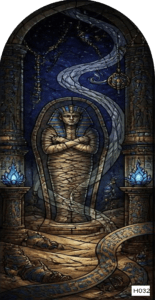 H032 halloween mummy tomb ARCH