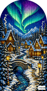 H038 santa village 1 aurora
