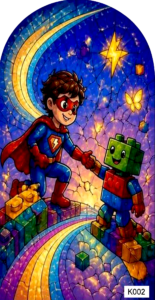 K002 boy blocks 2 arch
