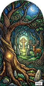 P002 Irish druid forest arch