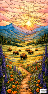 W003R bison roaming rect