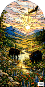 W004 black bears at creek arch