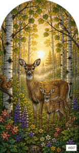 W007 deer in aspens