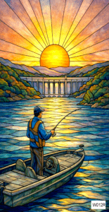 W012R bass fishing wilson dam rect