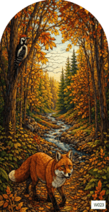 W023 autumn animals 1