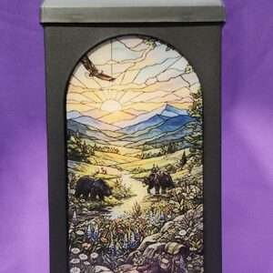 Wildlife Collection - Hikers View — Stained Glass Style Lantern