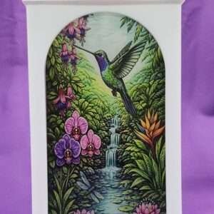 Birds & Water Collection — Stained Glass Style Lantern