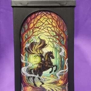 Halloween Collection –Haunted Nights  — Stained Glass Style Lantern