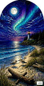 o024 beach aurora lighthouse 1 arch