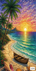 o025R beach palm trees 1 rect
