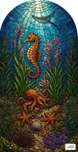 o030 underwater set 1 seahorse