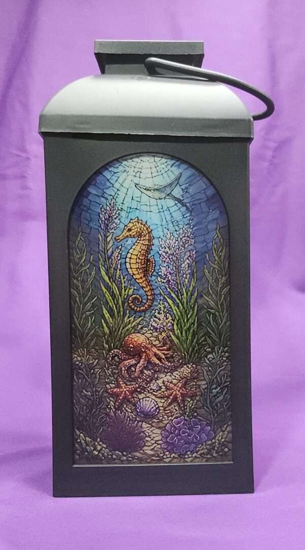Underwater Sea Life Collection — Stained Glass Style Lantern