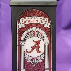 Alabama Football Fan Decor, Crimson Tide Fan Gift, Alabama Football Gift - Stained Glass Style