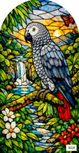 B028 african grey parrot 1 arch